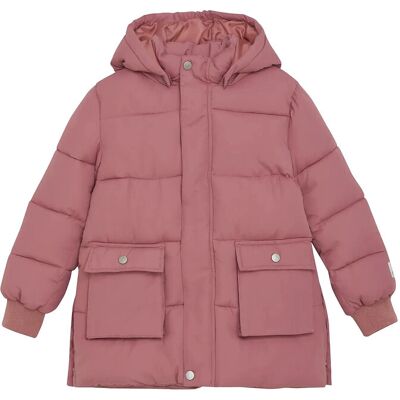 Minymo Quilted Long Jacket 98 Pink 98 Minymo Quilted Long Jacket 98 Pink 98
