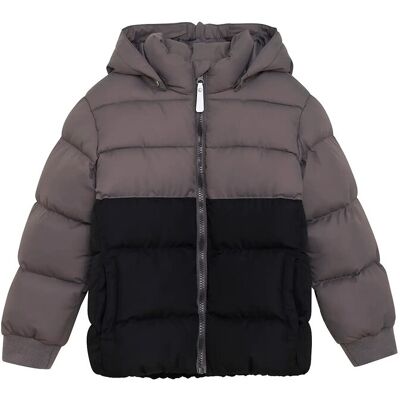 Minymo Quilted Jacket Colorblock 122 Grey 122 Minymo Quilted Jacket Colorblock 122 Grey 122