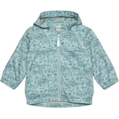 Minymo Baby Jacket - Aop 116 Blue 116 Minymo Baby Jacket - Aop 116 Blue 116