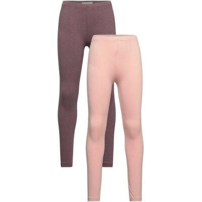 Minymo Basic Leggings (2-Pack) 122 Pink 122 Minymo Basic Leggings (2-Pack) 122 Pink 122