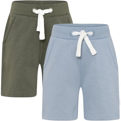Minymo Basic 53 -Sweat Short (2-Pack) 116 White 116 Minymo Basic 53 -Sweat Short (2-Pack) 116 White 116