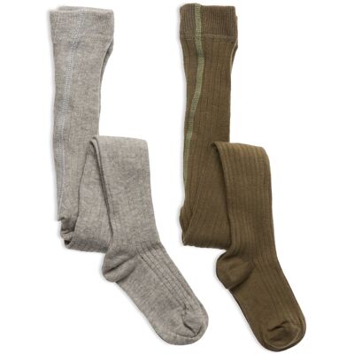 Minymo Stocking - Solid Rib 2-Pack 68\74 Patterned 68\74 Minymo Stocking - Solid Rib 2-Pack 68\74 Patterned 68\74