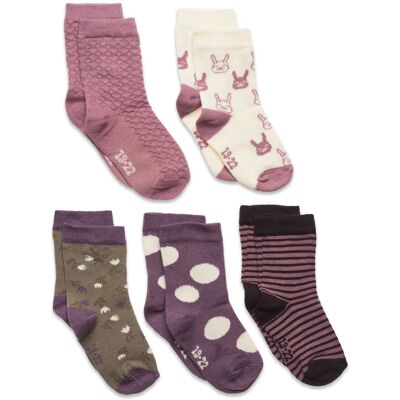 Minymo Socks W. Pattern (5-Pack) 19\22 Patterned 19\22 Minymo Socks W. Pattern (5-Pack) 19\22 Patterned 19\22