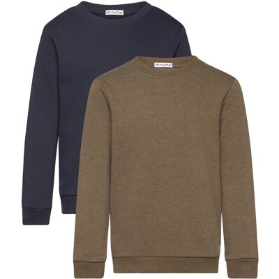 Minymo Sweatshirt (2-Pack) 116 Navy 116 Minymo Sweatshirt (2-Pack) 116 Navy 116