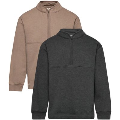 Minymo Sweatshirt W.zip (2-Pack) 122 Green 122 Minymo Sweatshirt W.zip (2-Pack) 122 Green 122