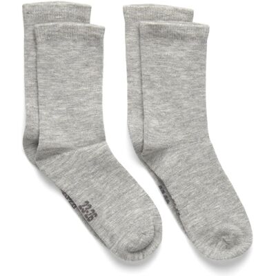 Minymo Baby Wool Socks (2-Pack) 23\26 Grey 23\26 Minymo Baby Wool Socks (2-Pack) 23\26 Grey 23\26