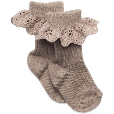 mp Denmark Lisa Socks - Lace 25/28 Brown 25/28 mp Denmark Lisa Socks - Lace 25/28 Brown 25/28