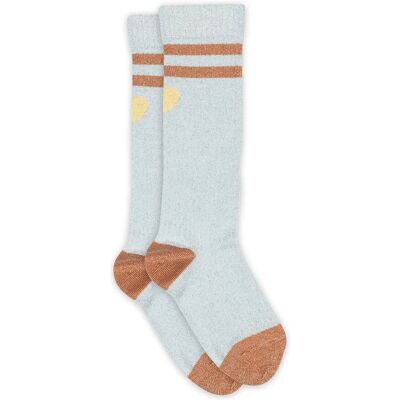 mp Denmark Elga Glitter Knee Socks 37/39 Blue 37/39 mp Denmark Elga Glitter Knee Socks 37/39 Blue 37/39