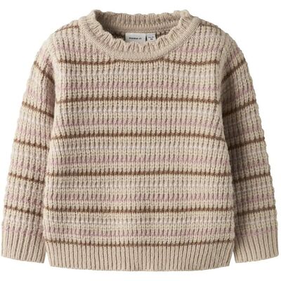 name it Nmfbarille Ls Knit 122-128 Beige 122-128 name it Nmfbarille Ls Knit 122-128 Beige 122-128