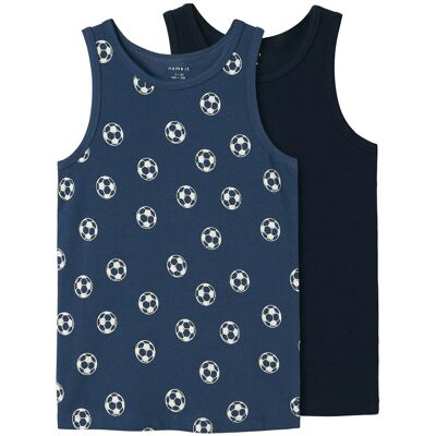 name it Nkmtank Top 2P Dark Denim Football Noos 86 Navy 86 name it Nkmtank Top 2P Dark Denim Football Noos 86 Navy 86