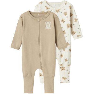 name it Nbnnightsuit 2P Zip Ff Jet Bear Noos 50 Beige 50 name it Nbnnightsuit 2P Zip Ff Jet Bear Noos 50 Beige 50