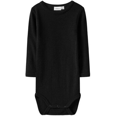 name it Nbnwax Wool Rib Ls Body Noos 50 Black 50 name it Nbnwax Wool Rib Ls Body Noos 50 Black 50
