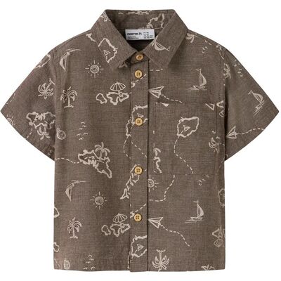 name it Nmmhestern Nreg Ss Shirt 98 Brown 98 name it Nmmhestern Nreg Ss Shirt 98 Brown 98