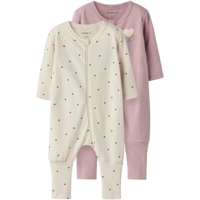 name it Nbfnightsuit 2P Zip Ff Heart Noos 56 Pink 56 name it Nbfnightsuit 2P Zip Ff Heart Noos 56 Pink 56