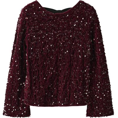 name it Nkfrusitta Ls Bow Blouse 116 Burgundy 116 name it Nkfrusitta Ls Bow Blouse 116 Burgundy 116
