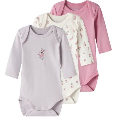 name it Nbfbody 3P Ls Flower Noos 50 Pink 50 name it Nbfbody 3P Ls Flower Noos 50 Pink 50