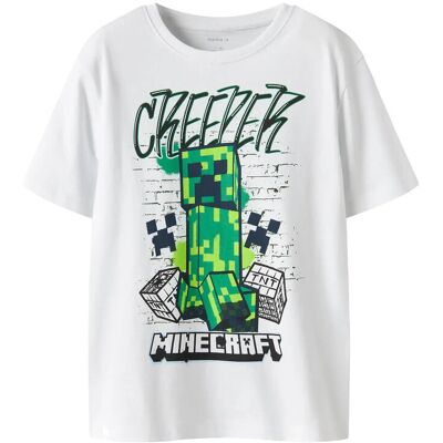 name it Nkmdi Minecraft Ss Nreg Top Box Noos Bfu 134-140 White 134-140 name it Nkmdi Minecraft Ss Nreg Top Box Noos Bfu 134-140 White 134-140