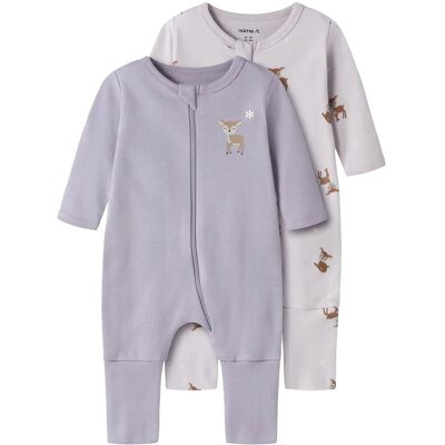 name it Nbfnightsuit 2P Zip Ff Lilac Deer Noos 50 Purple 50 name it Nbfnightsuit 2P Zip Ff Lilac Deer Noos 50 Purple 50