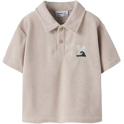 name it Nmmjared Ss Nreg Terry Polo 98 Beige 98 name it Nmmjared Ss Nreg Terry Polo 98 Beige 98