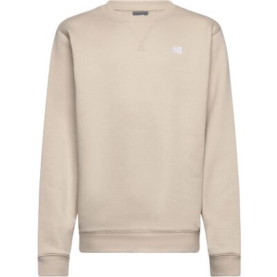 New Balance Brush Back Small Logo Crew 134 Beige 134 New Balance Brush Back Small Logo Crew 134 Beige 134