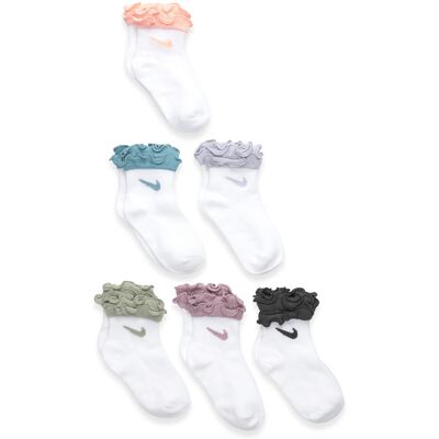 Nike 6Pk Ruffle Sock ONE SIZE Patterned ONE SIZE Nike 6Pk Ruffle Sock ONE SIZE Patterned ONE SIZE