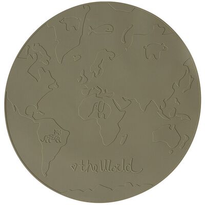 OYOY MINI Placemat The World Ø39CM Green Ø39CM OYOY MINI Placemat The World Ø39CM Green Ø39CM