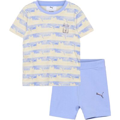 Puma X Gabby S Dollhouse Minicats Tee And Shorts Set Inf 86 Blue 86 Puma X Gabby S Dollhouse Minicats Tee And Shorts Set Inf 86 Blue 86