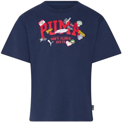PUMA Basketball Hooperhotline Tee B 116 Navy 116 PUMA Basketball Hooperhotline Tee B 116 Navy 116