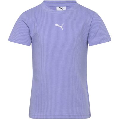 PUMA Ess Elevated Rib Slim Tee G 152 Purple 152 PUMA Ess Elevated Rib Slim Tee G 152 Purple 152