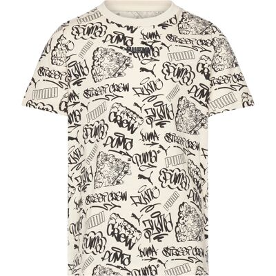 PUMA Mid90S Aop Tee B 140 Patterned 140 PUMA Mid90S Aop Tee B 140 Patterned 140