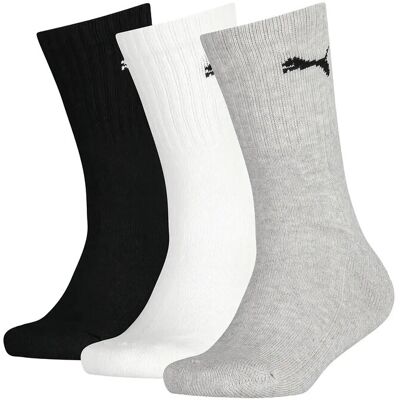 Puma Junior Crew Sock 3P 31-34 Patterned 31-34 Puma Junior Crew Sock 3P 31-34 Patterned 31-34