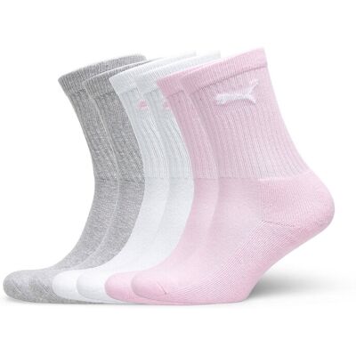 Puma Junior Crew Sock 6P Ecom 27-30 Pink 27-30 Puma Junior Crew Sock 6P Ecom 27-30 Pink 27-30