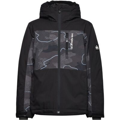 Quiksilver Side Hit Printed Youth Jk 176 Black 176 Quiksilver Side Hit Printed Youth Jk 176 Black 176
