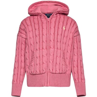 Ralph Lauren Kids 20/2 Cotton-Sweater-Full Zip 132-140 Pink 132-140 Ralph Lauren Kids 20/2 Cotton-Sweater-Full Zip 132-140 Pink 132-140