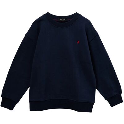 Replay Over Fleece Jumper 8 A Navy 8 A Replay Over Fleece Jumper 8 A Navy 8 A