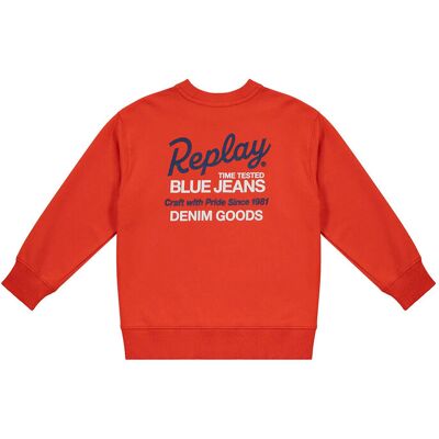 Replay Over Fleece Jumper 8 A Orange 8 A Replay Over Fleece Jumper 8 A Orange 8 A