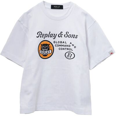 Replay Over Jersey T-Shirt 4 A White 4 A Replay Over Jersey T-Shirt 4 A White 4 A