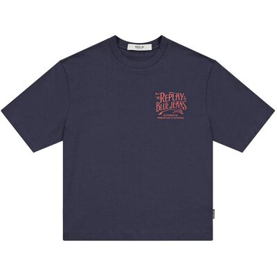 Replay Over Jersey T-Shirt 6 A Blue 6 A Replay Over Jersey T-Shirt 6 A Blue 6 A