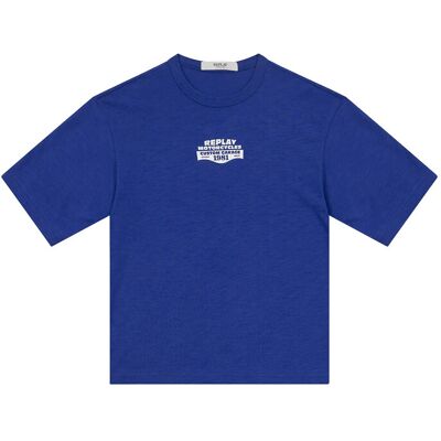 Replay Over Jersey T-Shirt Royal Blue 10 A Blue 10 A Replay Over Jersey T-Shirt Royal Blue 10 A Blue 10 A