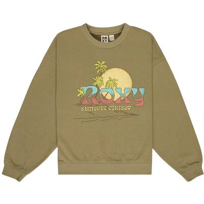 Roxy Lineup Crew Rg Terry 132 Khaki 132 Roxy Lineup Crew Rg Terry 132 Khaki 132