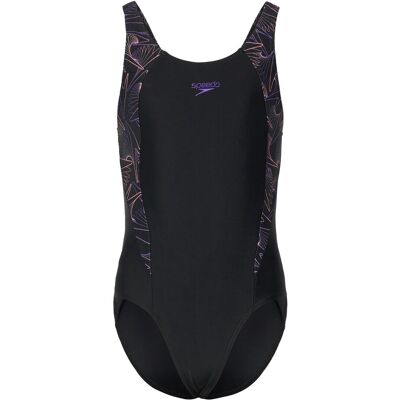 Speedo Girls Hyperboom Splice Muscleback 116 Black 116 Speedo Girls Hyperboom Splice Muscleback 116 Black 116