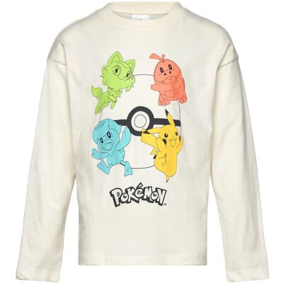 Pókemon Tshirt 152 Cream 152 Pókemon Tshirt 152 Cream 152