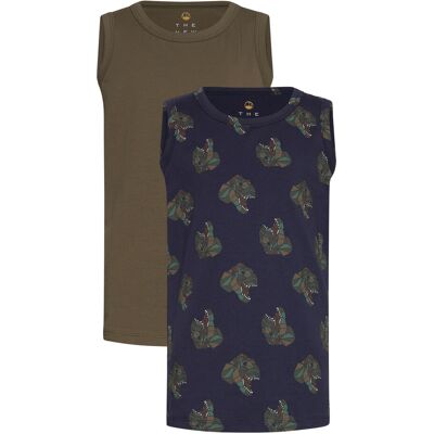 Tnthe New Tank Top 2-Pack 134/140 Khaki 134/140 Tnthe New Tank Top 2-Pack 134/140 Khaki 134/140