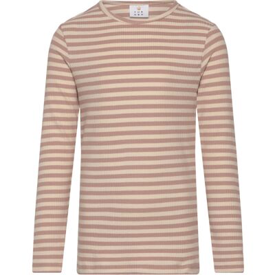 The New Tnmoore Uni L_S Rib Tee 110/116 Brown 110/116 The New Tnmoore Uni L_S Rib Tee 110/116 Brown 110/116