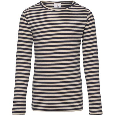 The New Tnmoore Uni L_S Rib Tee 110/116 Navy 110/116 The New Tnmoore Uni L_S Rib Tee 110/116 Navy 110/116