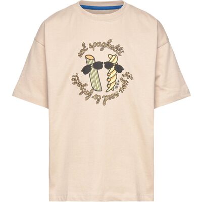 The New Tnnocchci Os S_S Tee 134/140 Beige 134/140 The New Tnnocchci Os S_S Tee 134/140 Beige 134/140