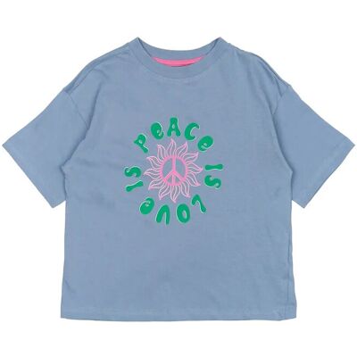 The New Tnpaulette Os S_S Tee 98/104 Blue 98/104 The New Tnpaulette Os S_S Tee 98/104 Blue 98/104