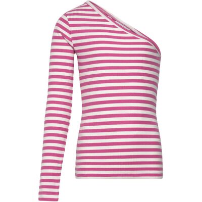 The New Tnmoore One Shoulder Rib Tee 158/164 Pink 158/164 The New Tnmoore One Shoulder Rib Tee 158/164 Pink 158/164