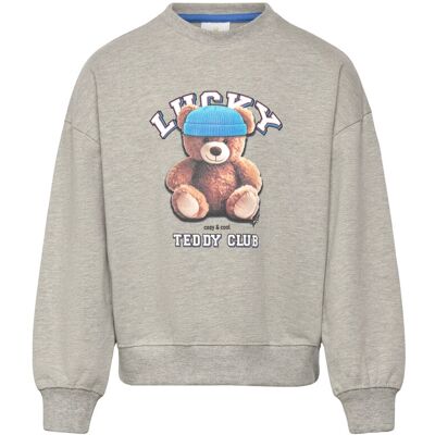 The New Tnpendra Os Sweatshirt 110/116 Grey 110/116 The New Tnpendra Os Sweatshirt 110/116 Grey 110/116