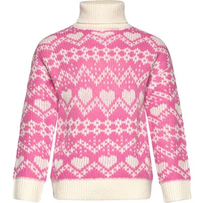 The New Tnperline Jacquard Pullover 98/104 Pink 98/104 The New Tnperline Jacquard Pullover 98/104 Pink 98/104